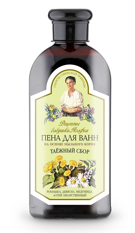 Пена для ванн на основе мыльного корня, Таёжный сбор "Бабушк