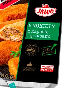 Jawo kroketten met kool en paddenstoelen