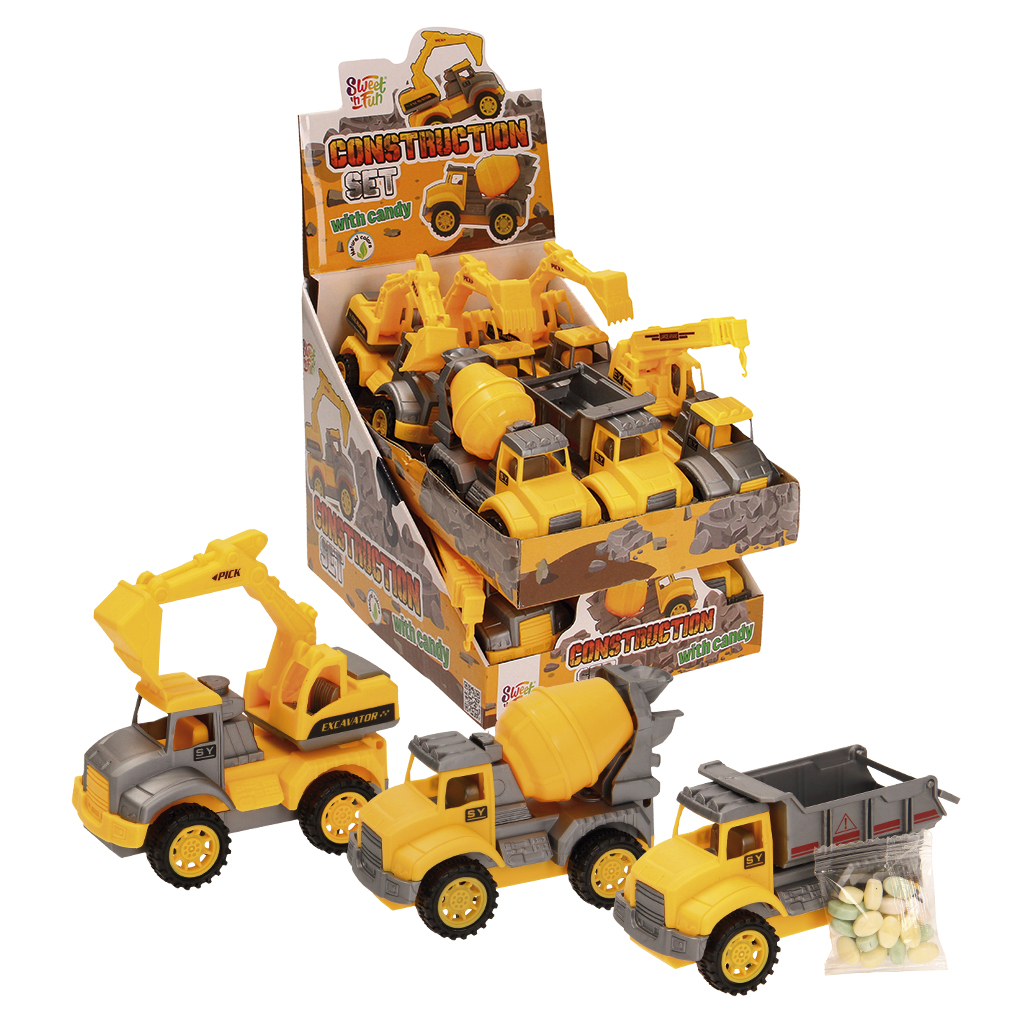 Пастилки (5г) и игрушка (строительные машины)