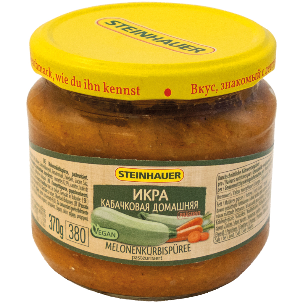 Meloenpompoenpuree "Domaschnaja", gepasteuriseerd