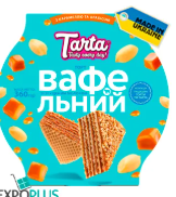 Tarta waffelcake met gecondenseerde melk