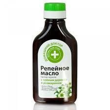 Репейное масло Домашний доктор, от перхоти, с чайным деревом