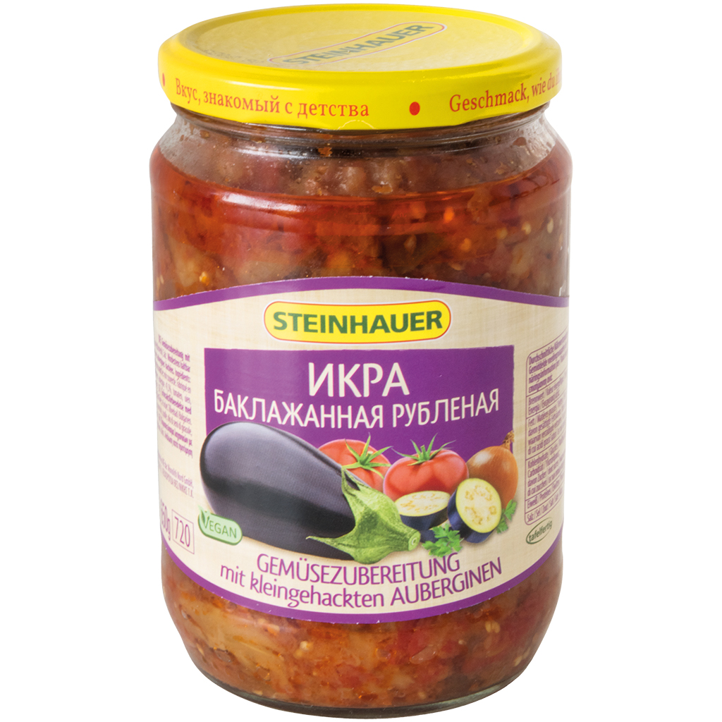Groentemengsel met fijngehakte aubergines