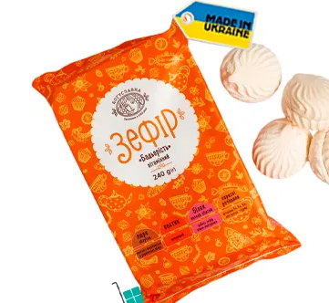 Boguslavna zefir met appelsmaak