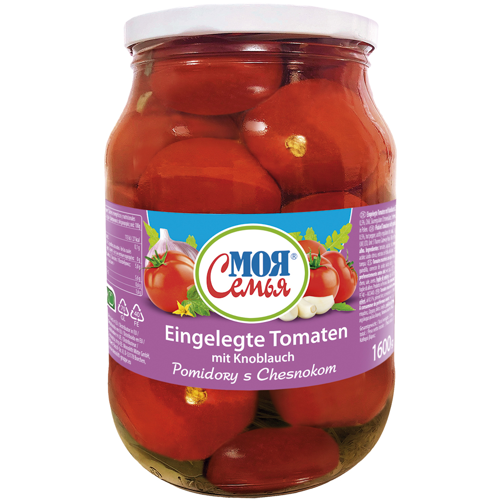 "MOJA SEMJA" Ingelegde Tomaten met Knoflook