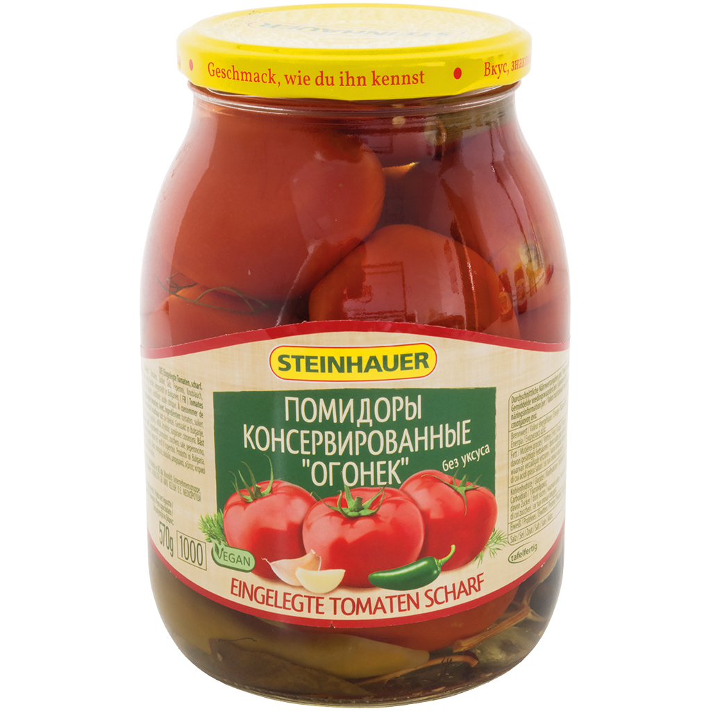 Pittige ingemaakte tomaten