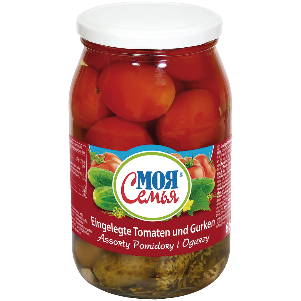 Ingelegde tomaten en augurken