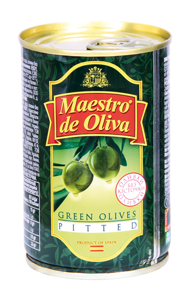 Groene olijven zonder pit