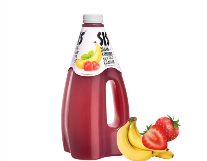Sis banaan-aardbeiensap 1.6l