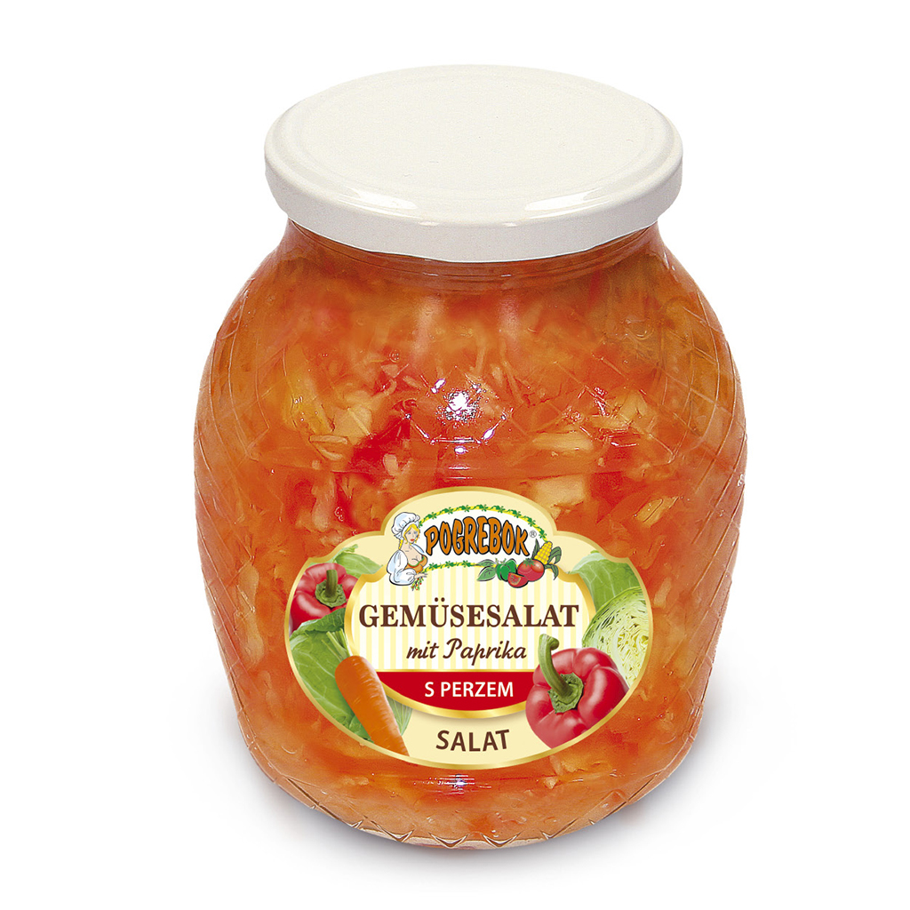"POGREBOK" Groentesalade met Paprika
