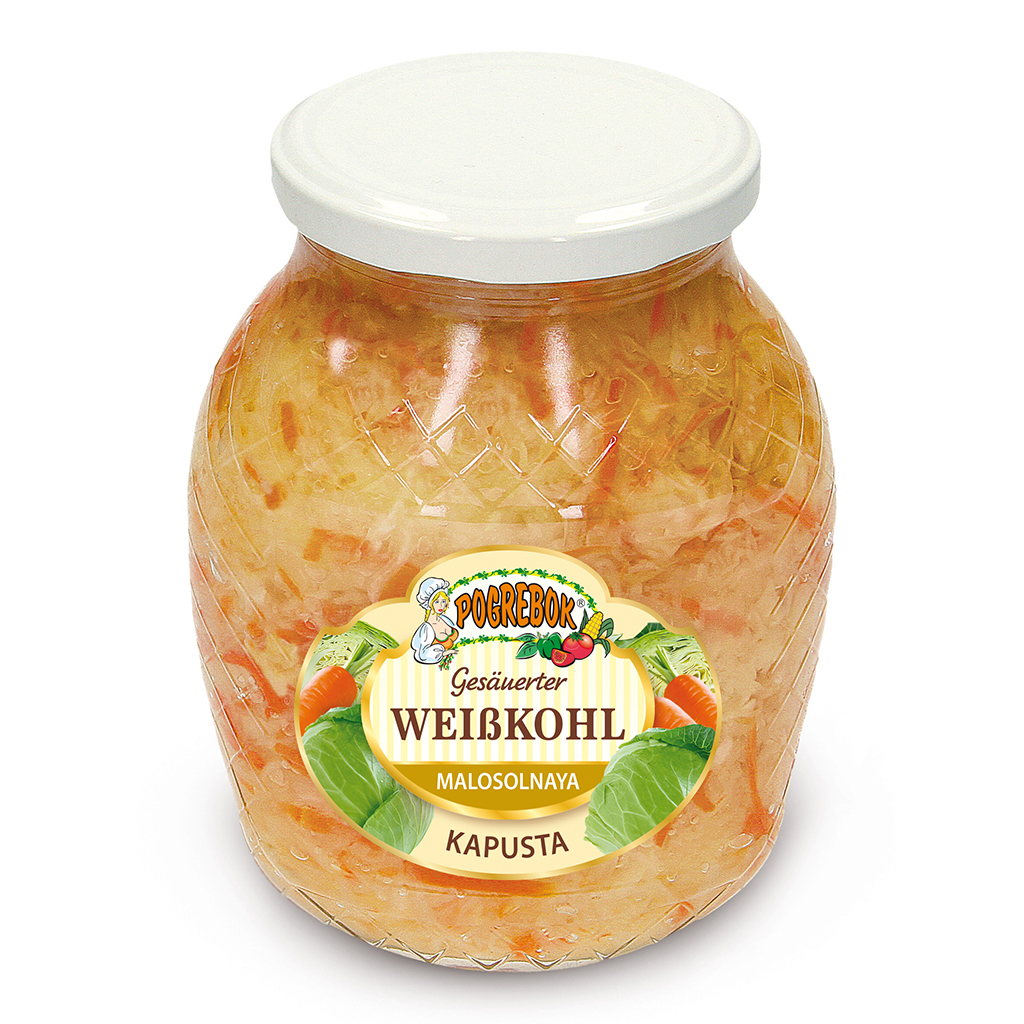 Pogrebok Gezuurde witte kool "Malosolnaja"