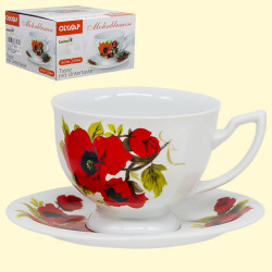 Theeset Tsarsky kop 370 ml + 1 schotel