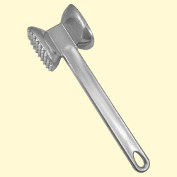 Vleeshamer van aluminium, lengte: 25 cm