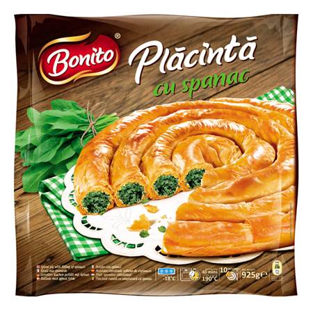 Bonito Placinta Spinat spinazie 800g (12)
