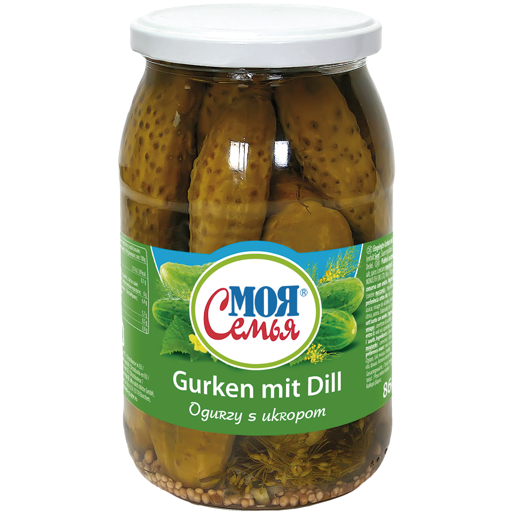 Ingelegde augurken met dille