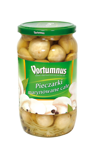 Ingelegde champignons, heel