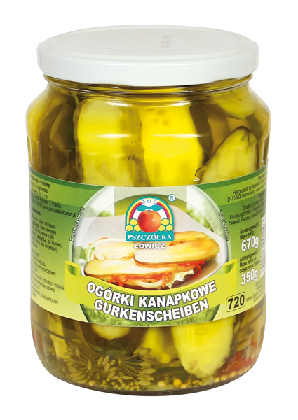 Komkommerschijven "Ogorki kanapkowe"