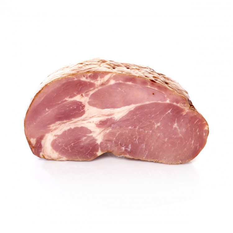 Varkensspiering gekookt en gerookt