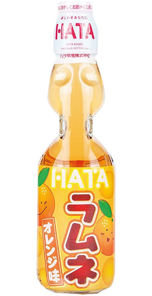 HATA KOSEN Ramune Frisdrank met Sinaasappelsmaak 30X200ml
