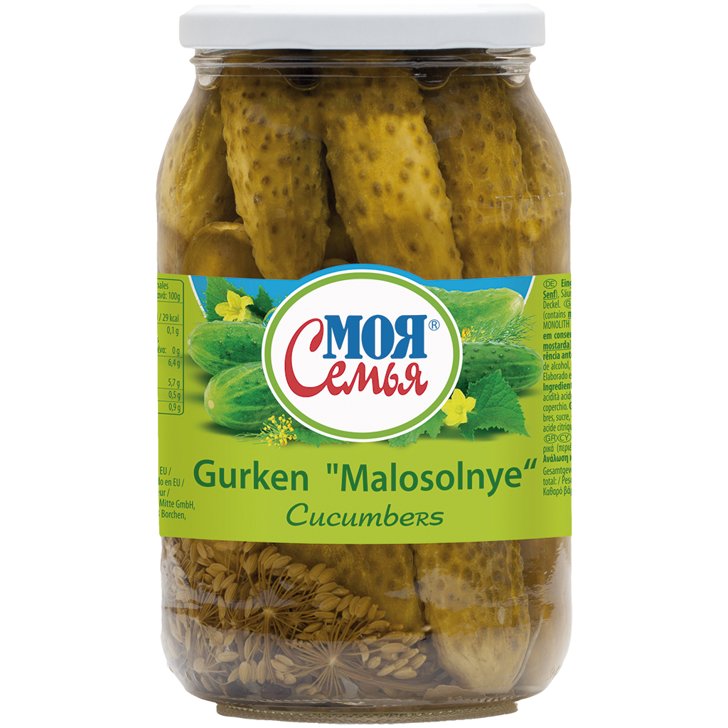 "MOJA SEMJA" Ingelegde Komkommers "Malosolnye"