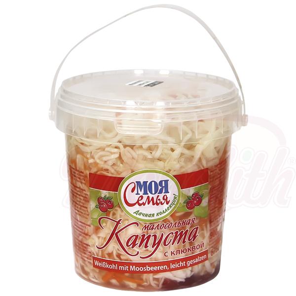 Moja Semja Малосольная капуста с клюквой