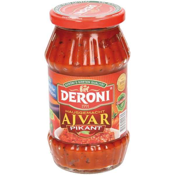 Ajvar volgens huisrecept, pittig, met gegrilde aubergines