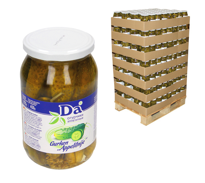 Ingelegde komkommers "Appetitnie Da"