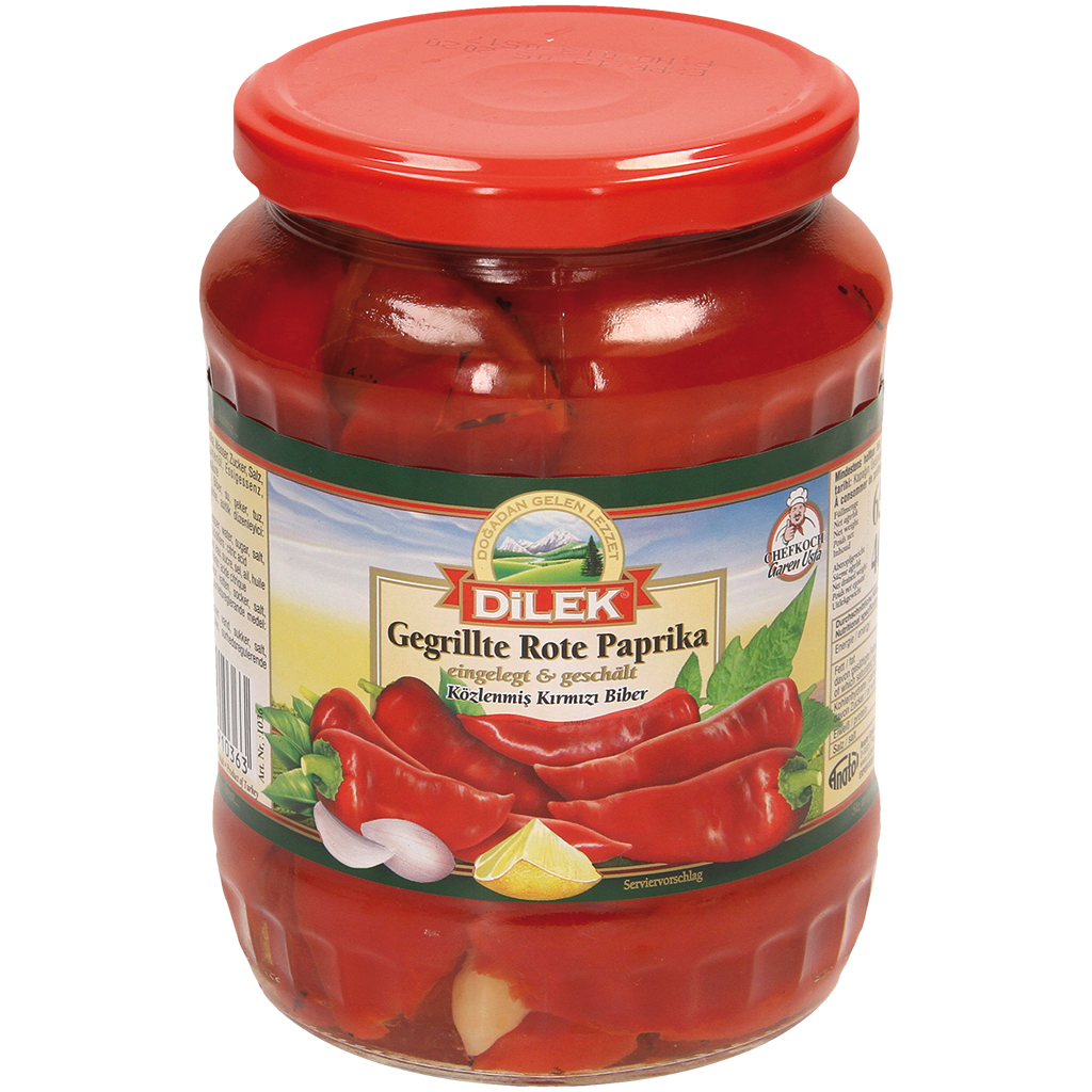 Gegrilde rode paprika