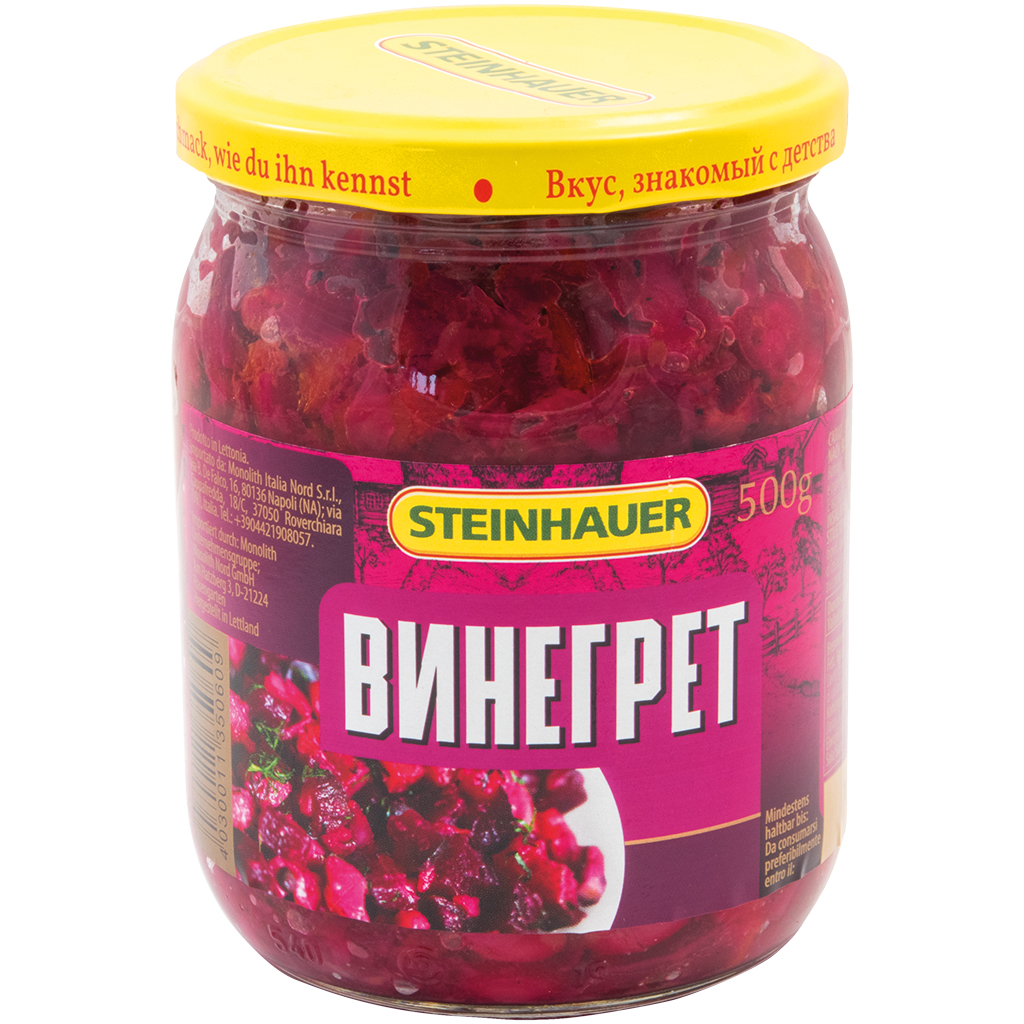 Groentesalade "Vinegret" op Russische wijze