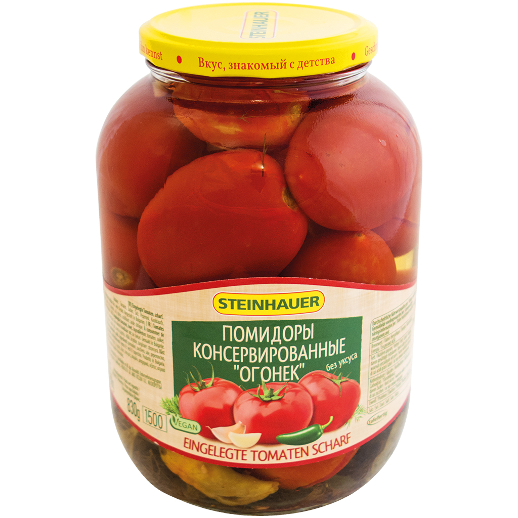 Помидоры консервированные "Огонёк"
