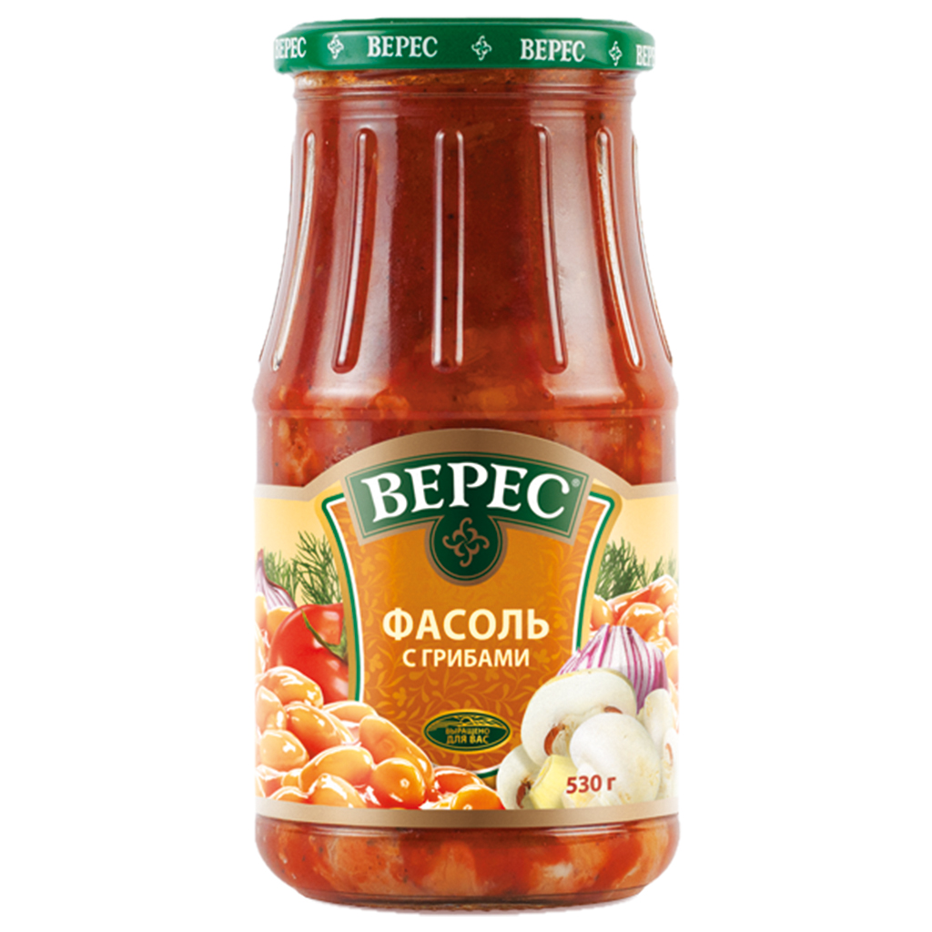 Фасоль с грибами