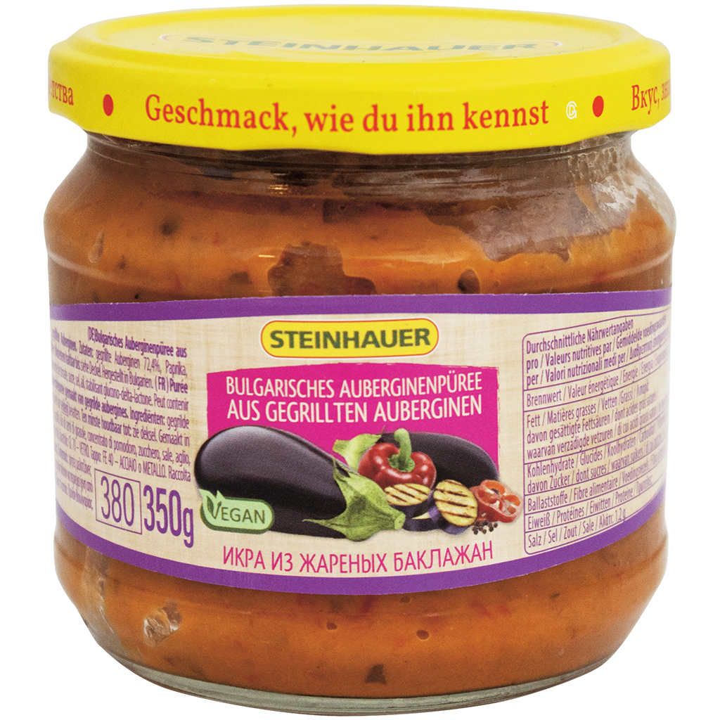 Bulgaars auberginenpuree van gegrilde auberginen