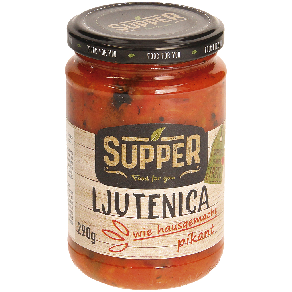 Закуска из сладких перцев и помидоров "Lutenica", пикантная