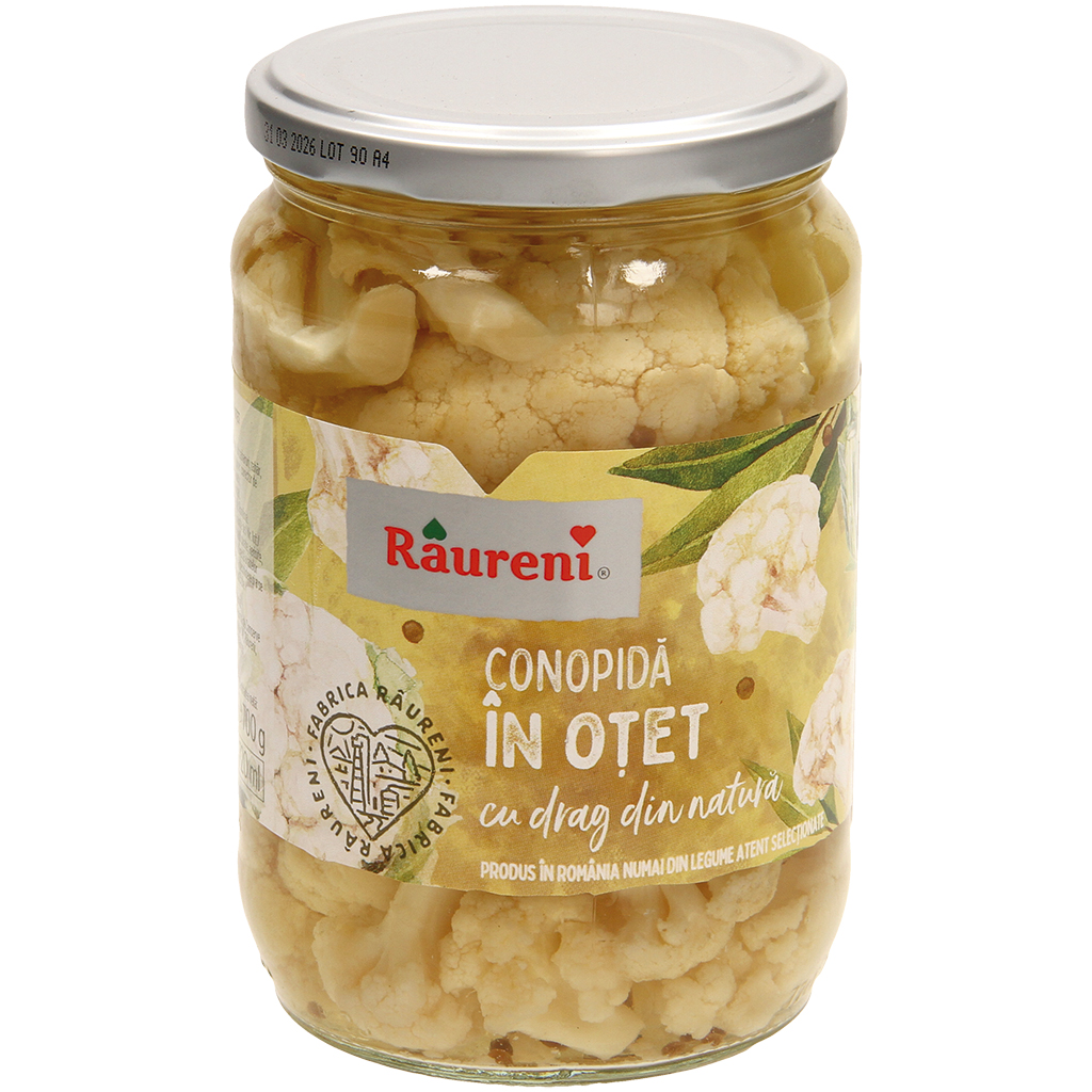 "Conopida in azijn" - ingemaakte bloemkool. Gepasteuriseerd.