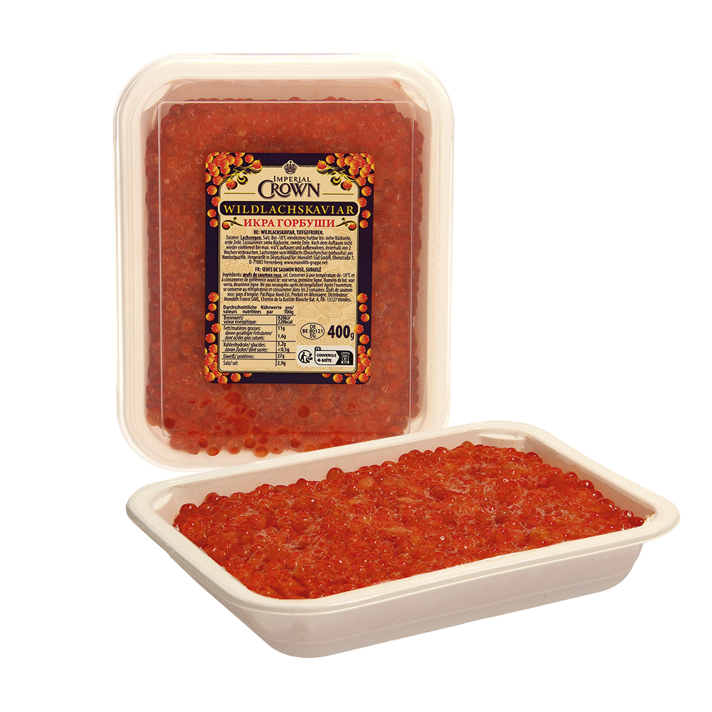 Wilde zalmkaviaar, diepgevroren
