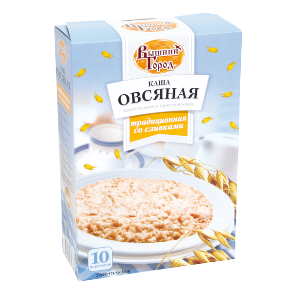 Каша овсяная сo сливками