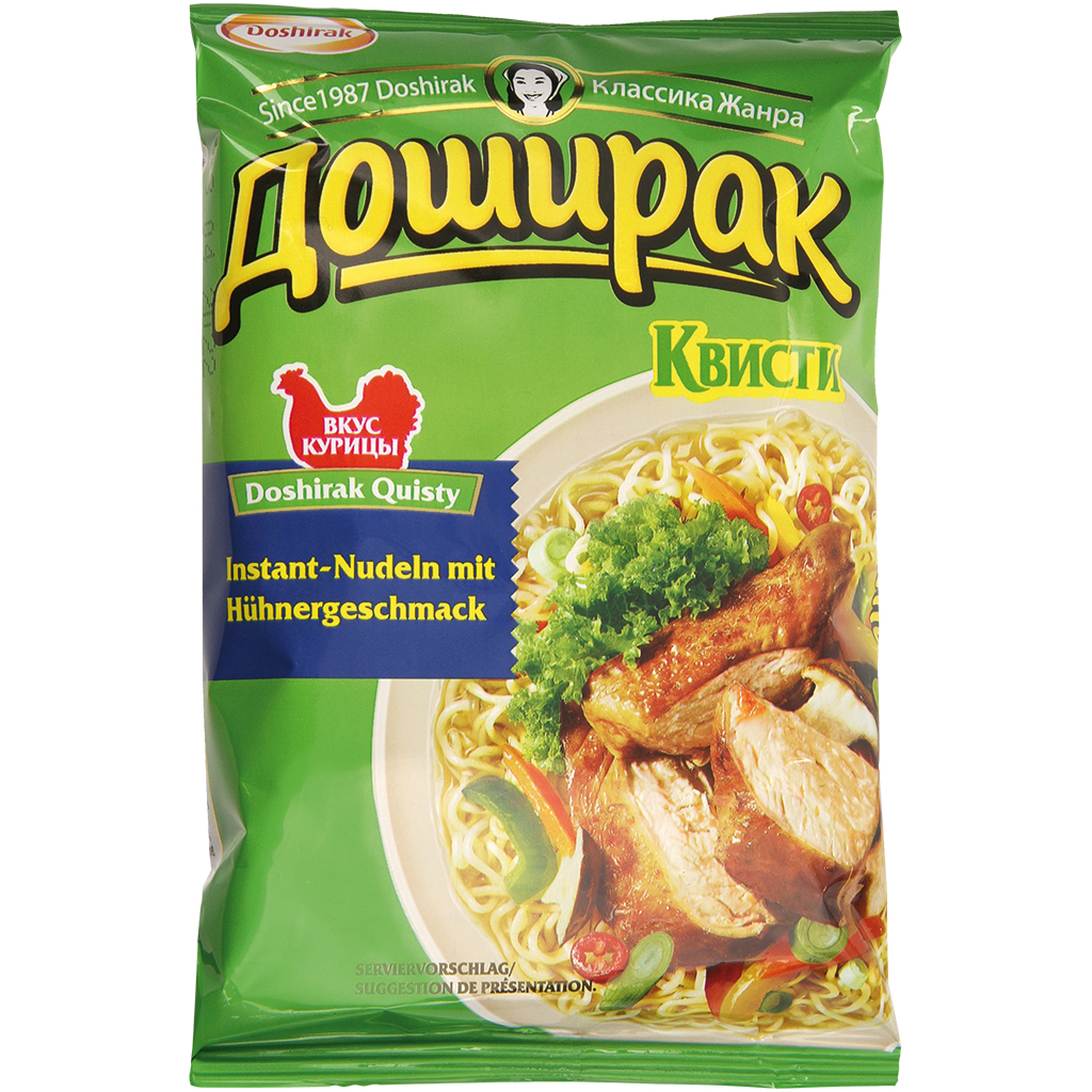 Лапша быстрого приготовления "Доширак Квисти" со вкусом кури