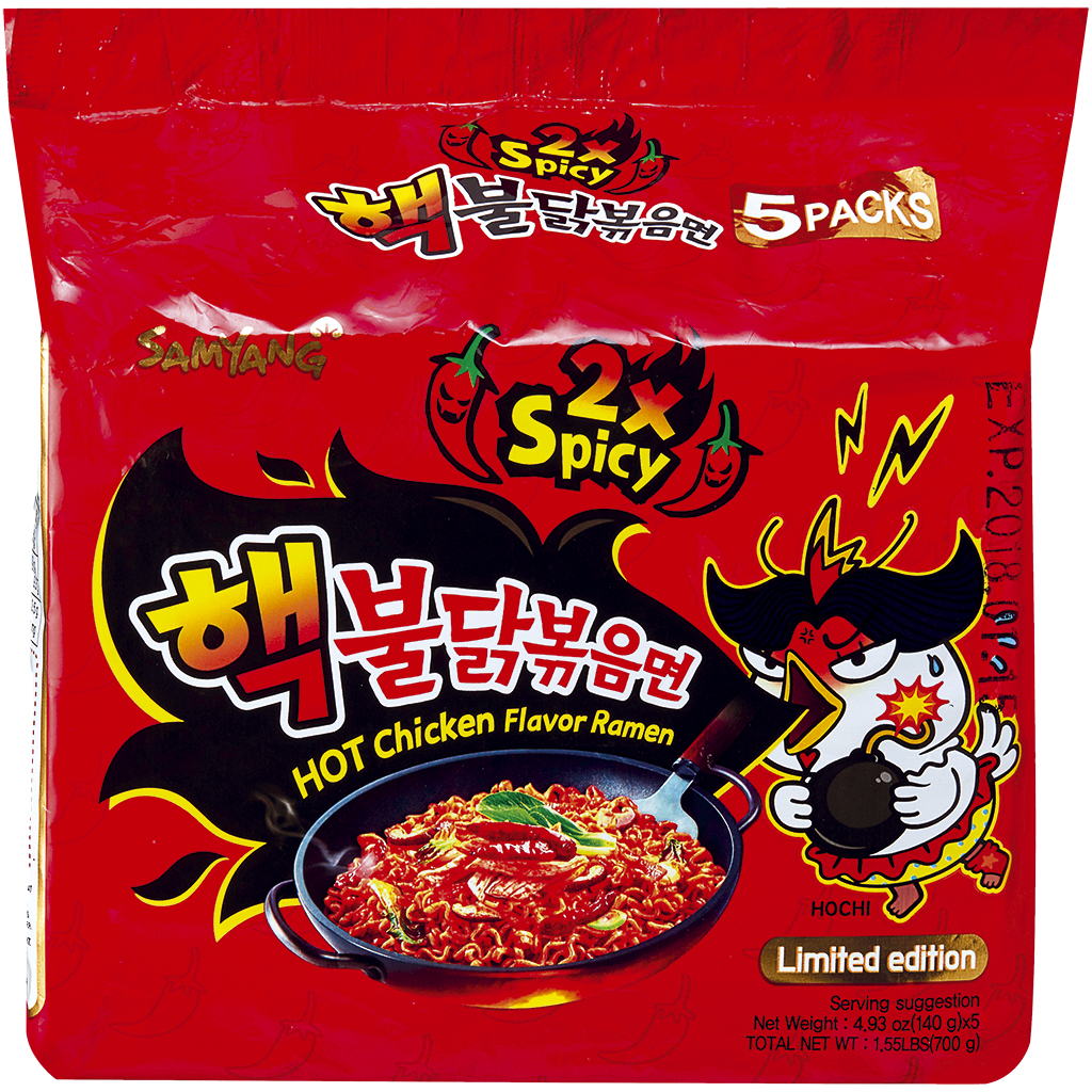 "SAMYANG" Лапша быстрого приготовления экстра острый куриный вкус