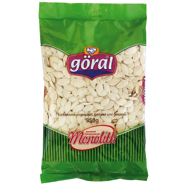 Grote pompoenpitten, ongepeld, geroosterd en gezouten