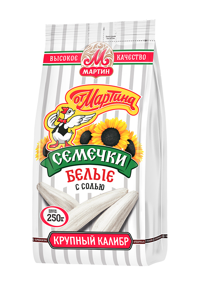 Семечки белые жареные "От Мартина" отборные, солёные