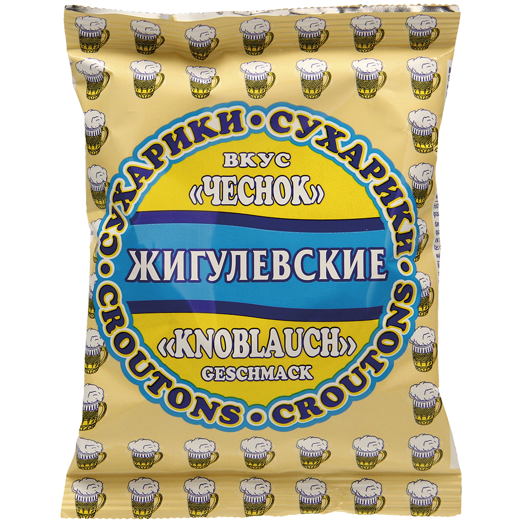 Снек из хлеба со вкусом жареного чеснока