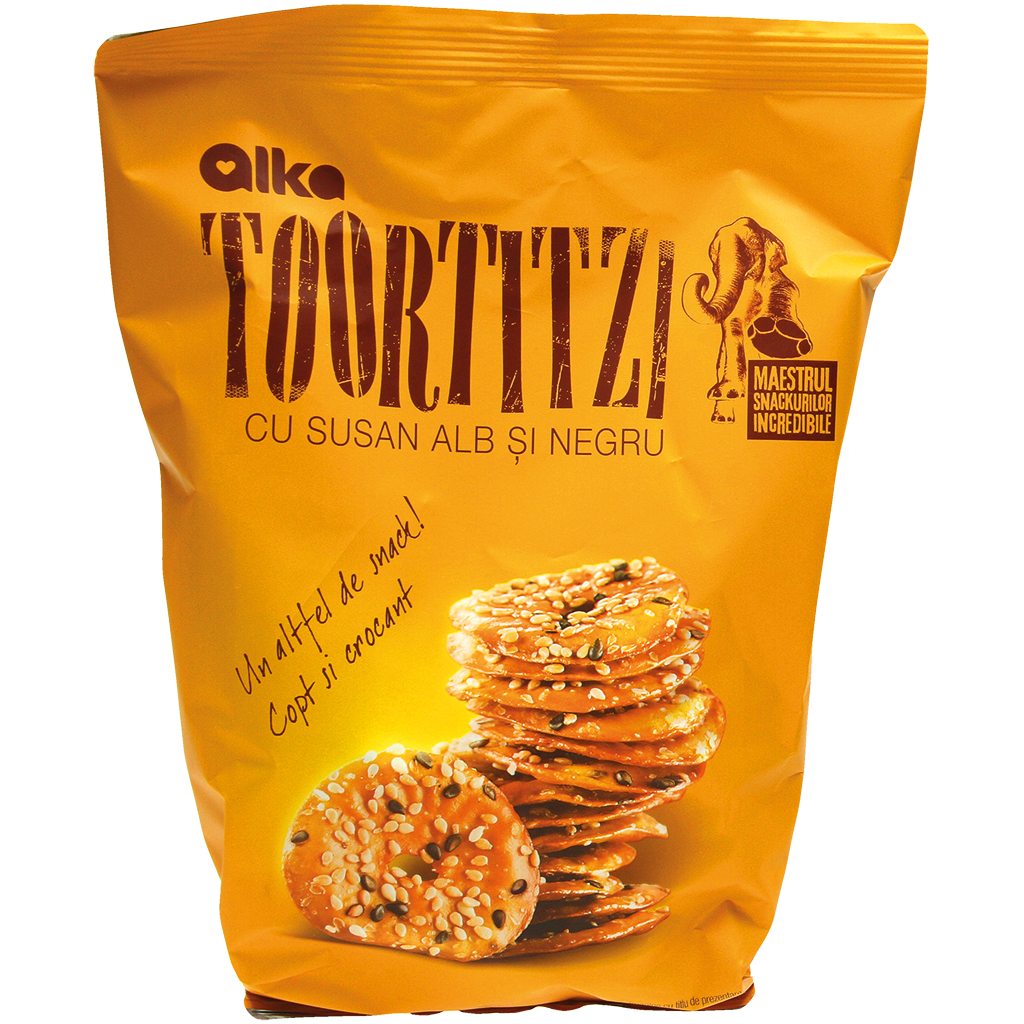 Snacks "Toortitzi" met sesam