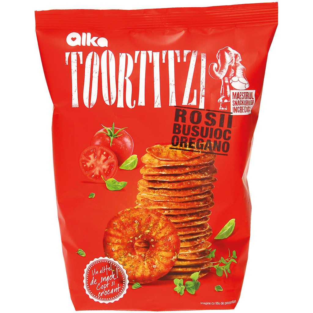 Снек со вкусом томата, базилика и орегано "Toortitzi "