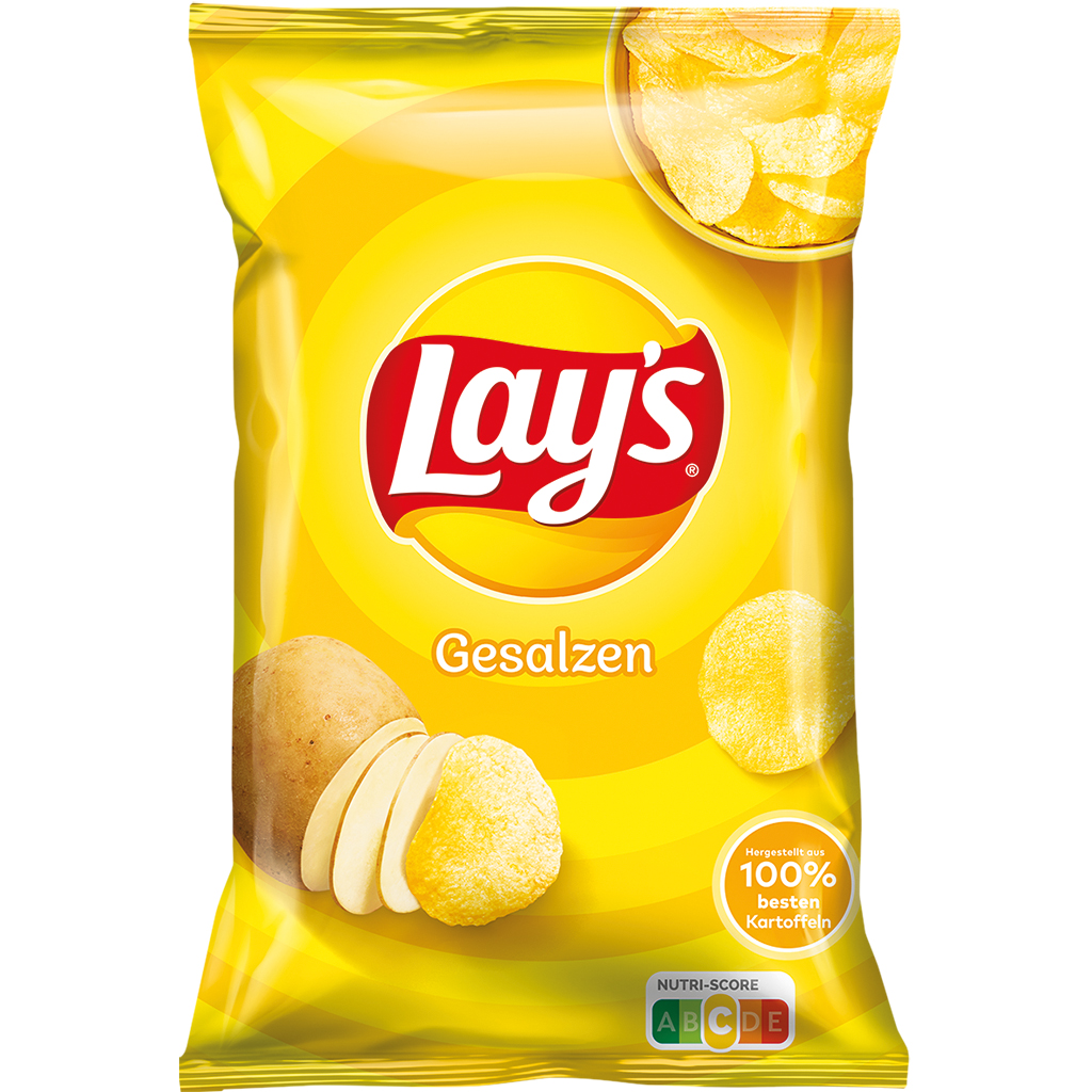 Aardappelschips "Lays" gezouten