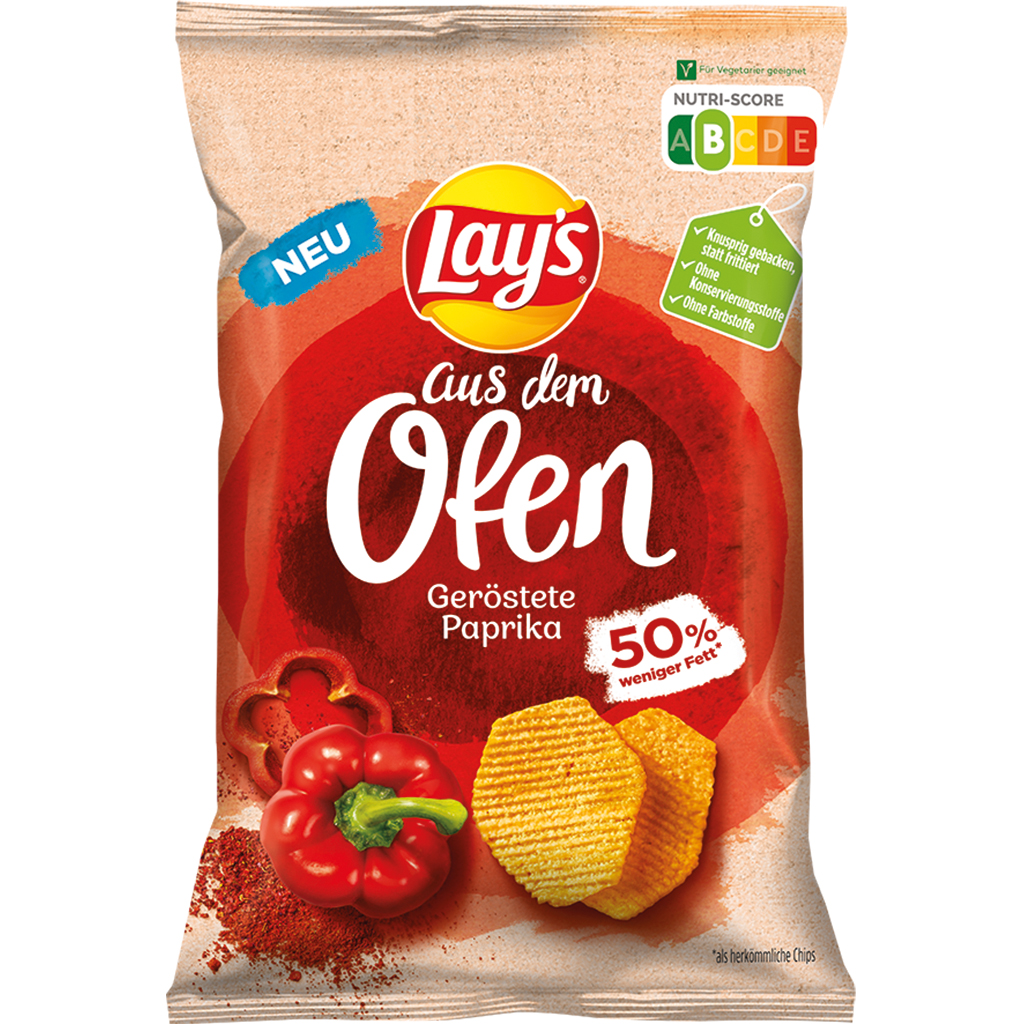 Картофельная закуска запечённый Lays, со вкусом паприки