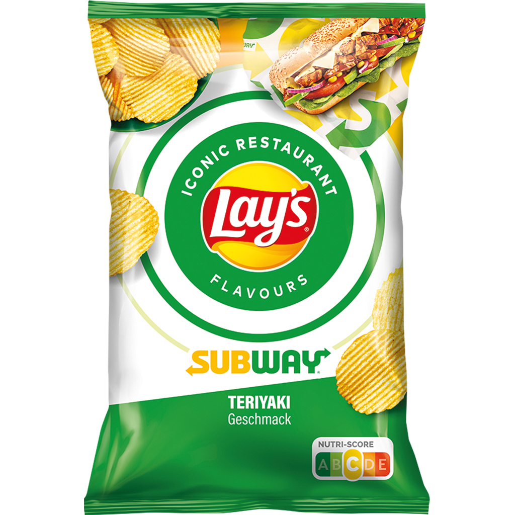 Aardappelschips Lays Subway Teriyaki met teriyaki-smaak