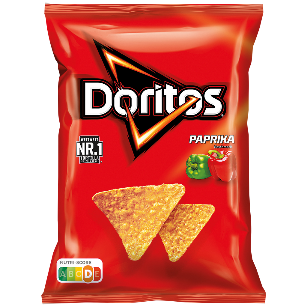 Maïschips Doritos Paprika met paprika-smaak