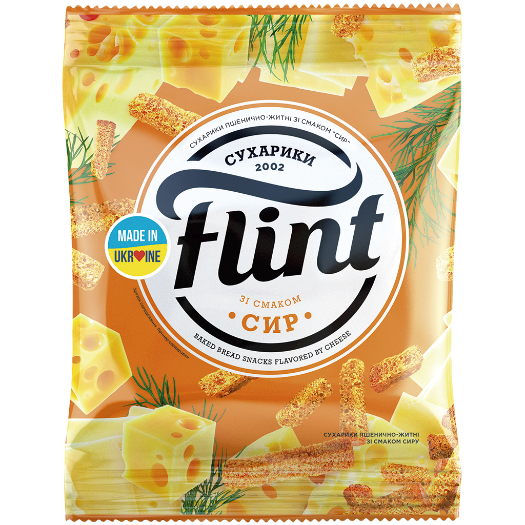 Snack van tarwebrood met kaassmaak