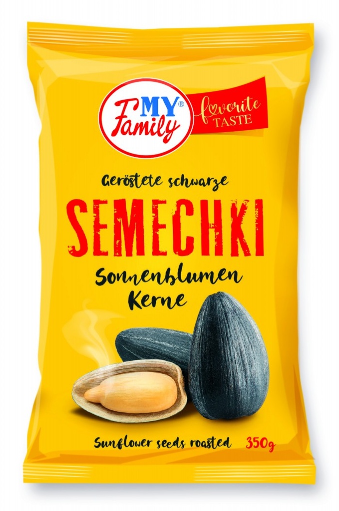 MY FAMILY Geroosterde zwarte zonnebloempitten met schil.