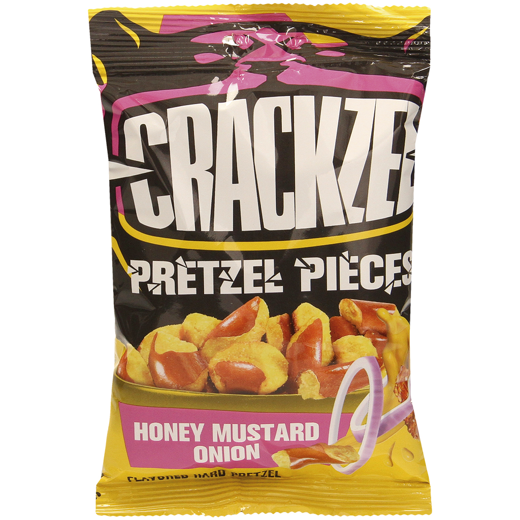 Brezelstukjes met honing en ui smaak